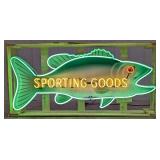 Large 5ft Custom Sporting Goods Bait & Tackle Neon