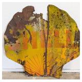 Vintage DSP Shell Gasoline Clamshell Sign