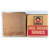 Vintage Delco Disc Brake Service Embossed Plastic