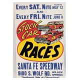 Vintage Chicagoland Santa Fe Speedway Stock Car Ra