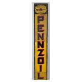 Nearly 5ft Vintage SST Pennzoil Motor Oil Embossed