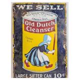Vintage SSP Old Dutch Cleanser Advertising Sign