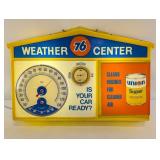 Vintage Union 76 Gas Station Weather Center Advert