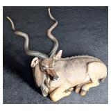 Greater Kudu Porcelain Statue by Heidi Uotila