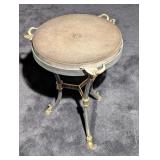 1990s Maitland Smith Iron and Brass Side Table