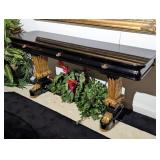 Black & Gold Ornate Console Table