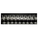 (9) Waterford Crystal Lismore Sherry Glasses