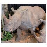 Southern White Rhino Full Body Taxidermy Mount IND