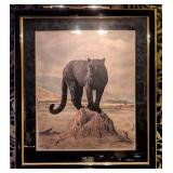 Black Leopard by Charles Frace Framed Print