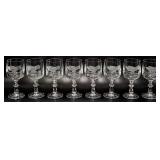 Eagle Etched Crystal Wine Glasses