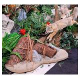 Running Corsac Fox Full Body Taxidermy Mount on Ha