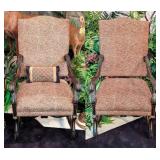 Pair of Drexel Cheeta Print Arm Chairs