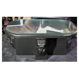 Black Lion Glass Top Table