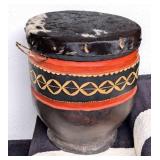African Tribal Hide Top Drum