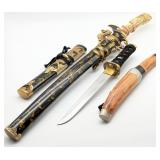 Japanese Style Wakizashi Daggers w/ Scabbards