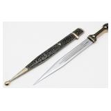 Russian Caucasian Decorated Dagger w/ Scabbard