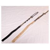 (2) Silver Plate & Silver Horse Whips