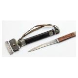 Antique Tibetan Noble Fixed Blade w/ Scabbard