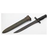 WWII US Union Fork & Hoe Co M1 Bayonet w/ Scabbard