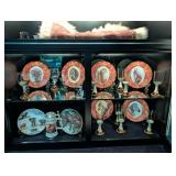Decorative African Plates, Wine Glasses, Beer Stei