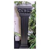 Black Resin Column Pedestal
