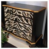 Jasper Original Zebra Print Black and Gold Chest o