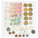 Various Foreign Coins & Currency