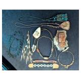 Various Tribal & Handcrafted Jewelry & Decorations