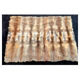 Quilted Grey Fox Throw in Beautiful Condition