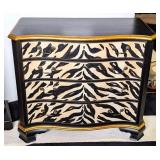 Jasper Original Zebra Print Black and Gold Chest o