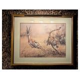ÒThe ChaseÓ by Guy Coheleach Framed Lithograph