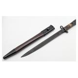 WWII British 1944 G.R.I. R.F.I Mk 2 Bayonet & Scab