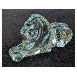 Steuben Crystal Lion Sculpture