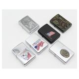 (6) Various Zippo Lighters