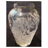 1998 Namib Evening II Crystal Vase by Erica Van De