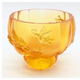 2019 Liuli Crystal Art Year of the Pig Orange Crys