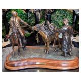 1994 Under Asian Skies Bronze Sculpture by Rick Ta
