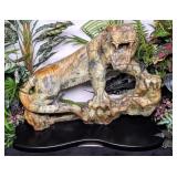SPECTACULAR Carved Natural Jade Oriental Tiger on