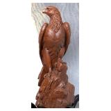Carved Resin Eagle Statue