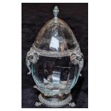Castilian Imports Crystal & Silver Plated Elephant