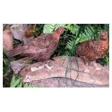 Pair of Red Grouse Full Body Taxidermy Mounts on H