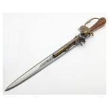 Decorative Flintlock Pistol Sword