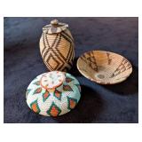 Tribal Woven Baskets, Jars, & Vases