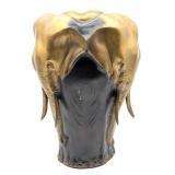 Bronze Elephant Vase by P.J. Mene