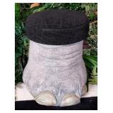 Padded Elephant Foot Taxidermy Stool US RESIDENTS