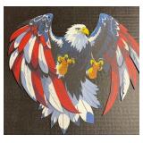 12" Bald Eagle Single Sided Tin Sign