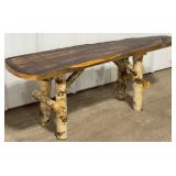 42" Reclaimed Wood Rustic Bench
