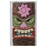 19" Tiki Mask Single Sided Wooden Sign