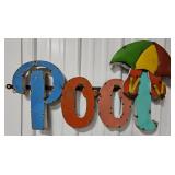 18" Pool Single Sided Metal Sign