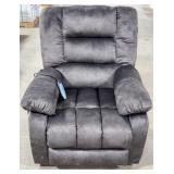 Microfiber Manual Recliner w/ Vibration Massage &
